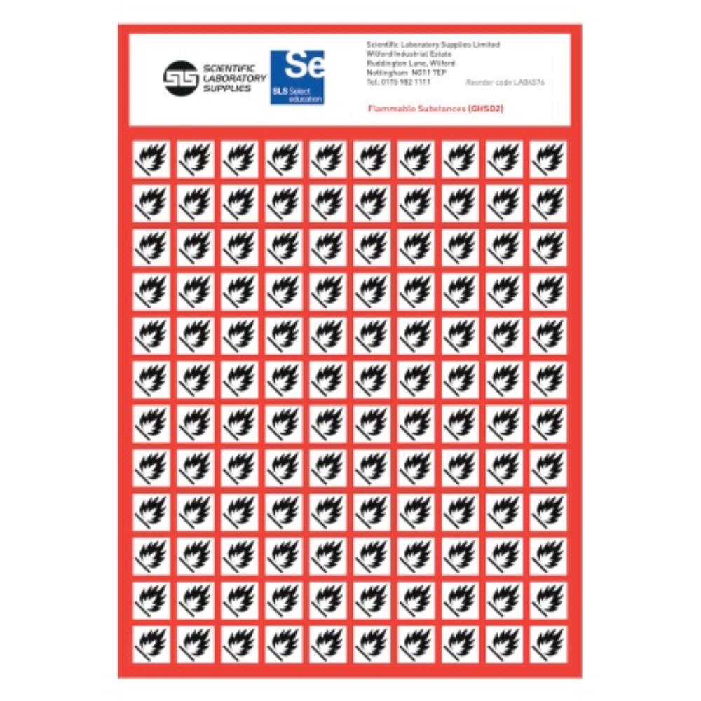 GHS-CLP Pictogram Labels Flamm | LAB4576 | SLS Ireland