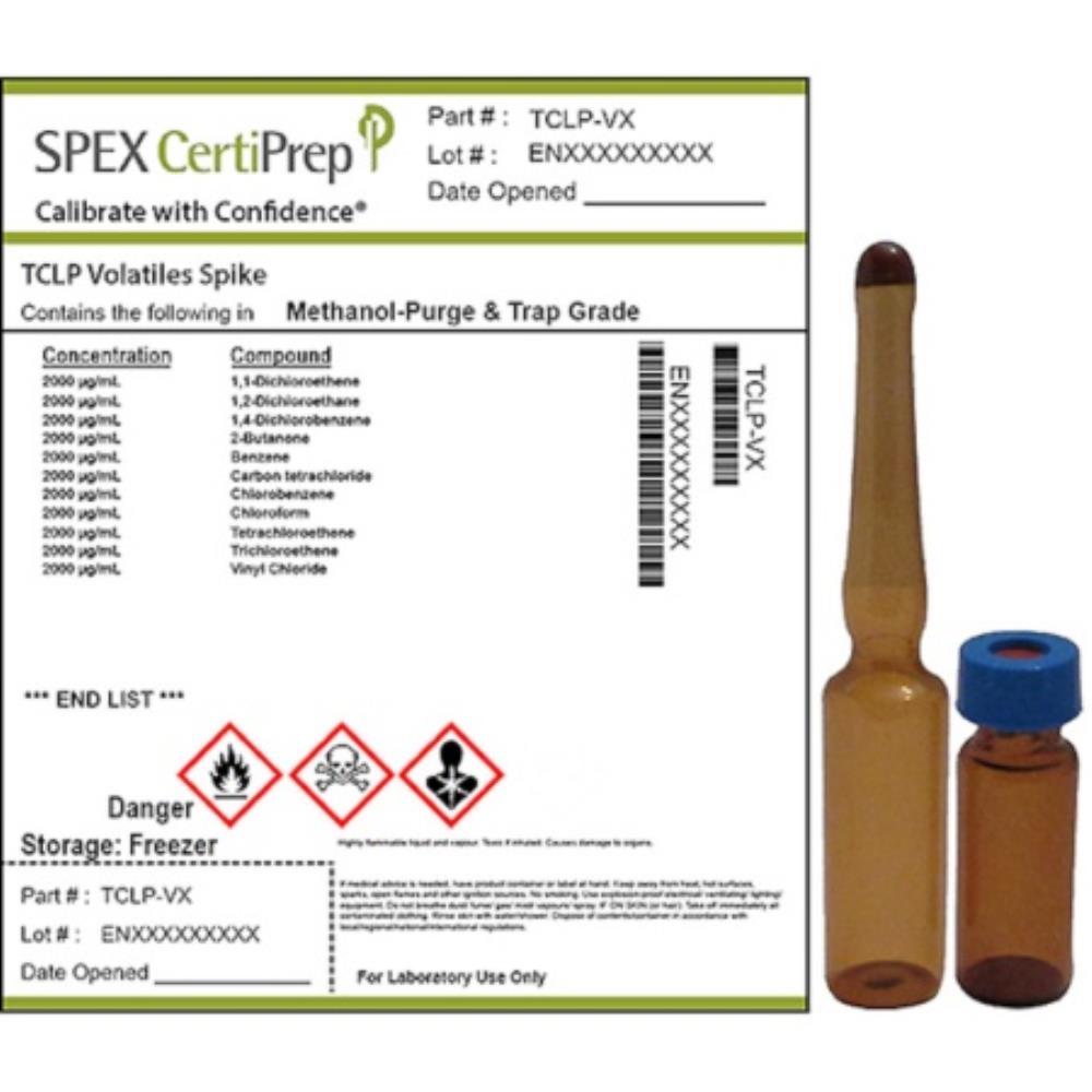 SPEX CertiPrep TCLP Volatiles | TCLP-VX | SPEX CERTIPREP | SLS Ireland
